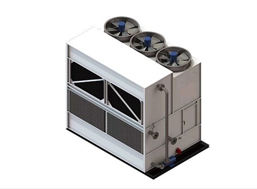 Tháp nước làm mát kín Phương tiện truyền thông dòng chảy chéo ABS 380V