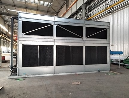 Tháp nước làm mát kín Phương tiện truyền thông dòng chảy chéo ABS 380V