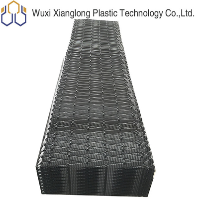 Tháp giải nhiệt PVC Vây chặn Cross Flow Media 750X2000mm Xám đen